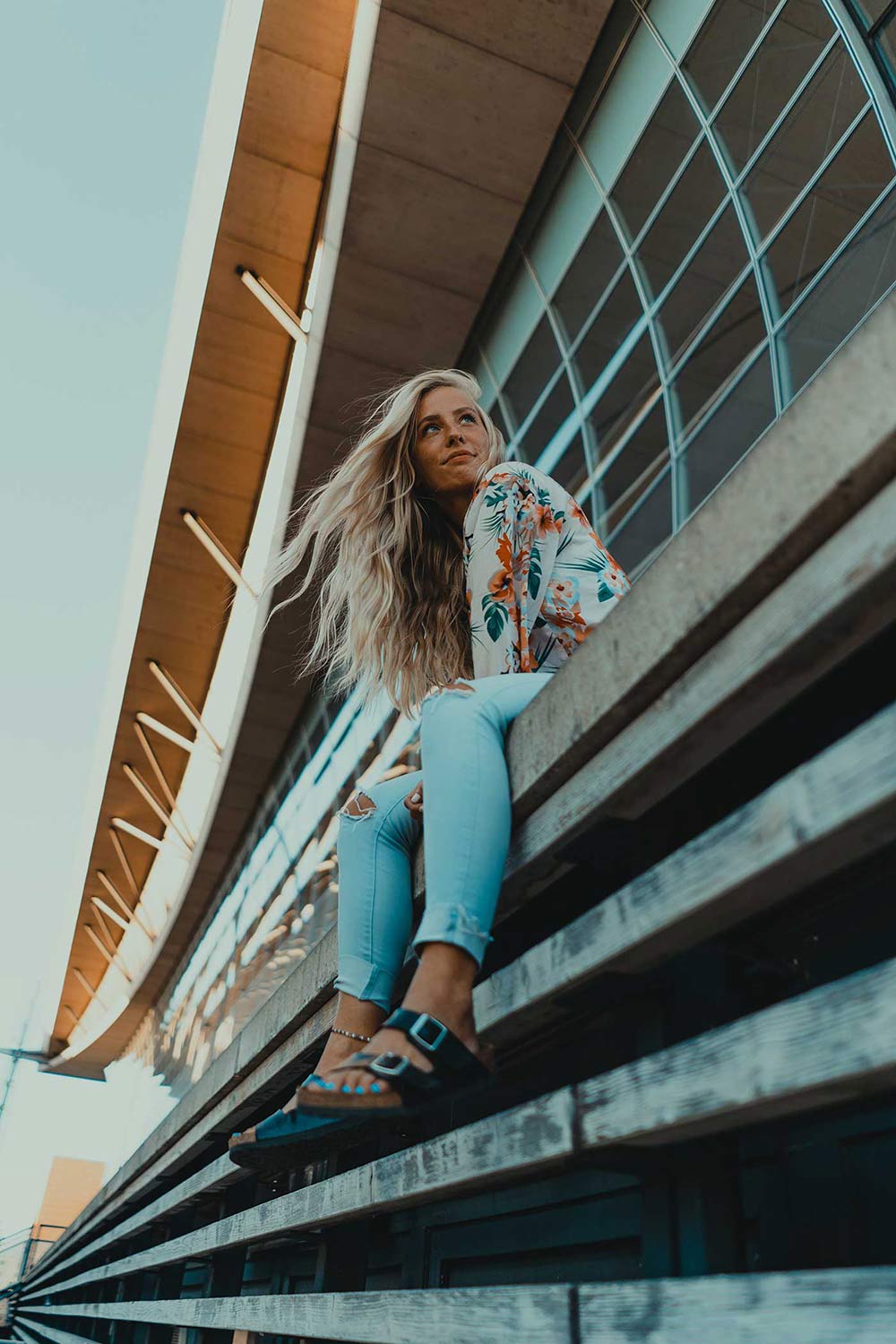Sunset sunset woman